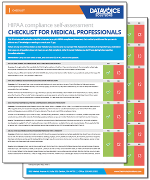 HIPAA IT Security Checklist